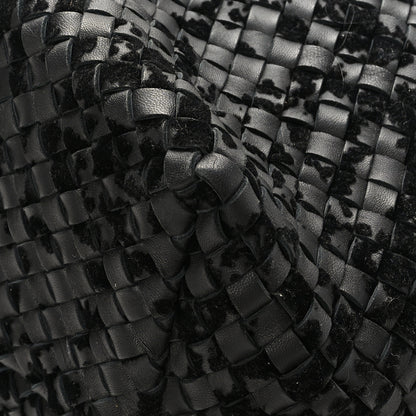 Bottega Veneta Nappa Velours Intrecciato Large Cabat Black 8 of 10