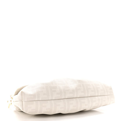 Fendi Zucca Spalmati Small Chef Shoulder Bag White 2 of 7