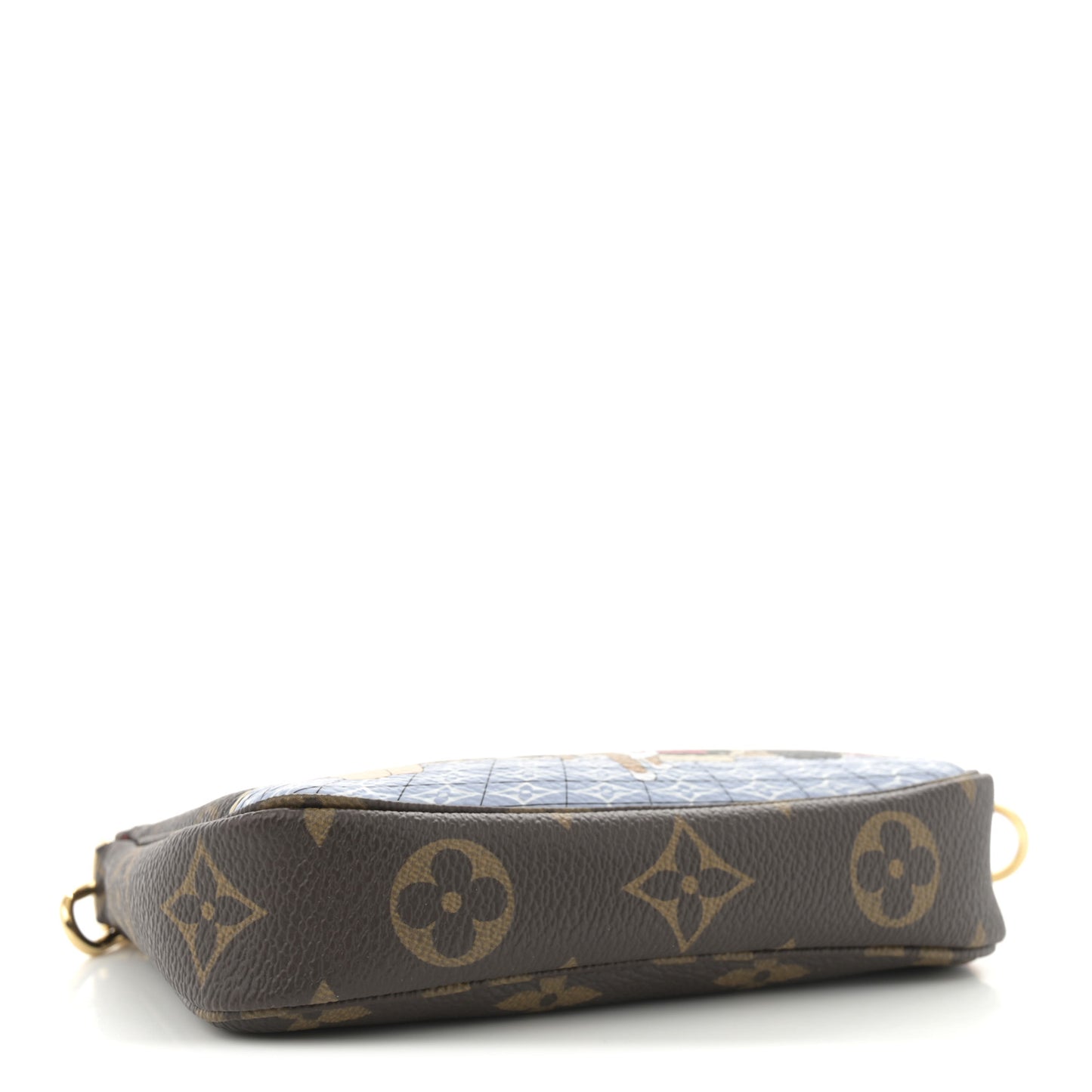 Monogram 2021 Christmas Animation London Mini Pochette Accessories Red