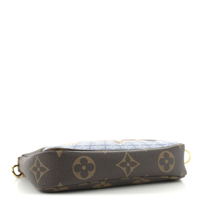 Louis Vuitton Monogram 2021 Christmas Animation London Mini Pochette Accessories Red 4 of 11