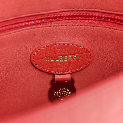Mulberry Nappa Crocodile Embossed Small Lily Flap Red 6 of 11