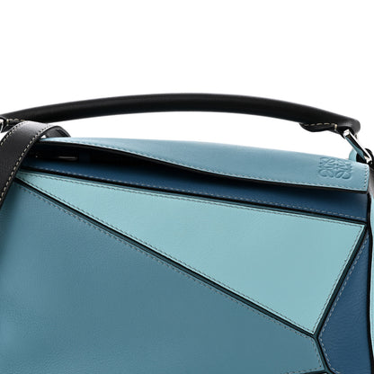 Loewe Calfskin Small Puzzle Bag Light Blue Aqua 7 of 10