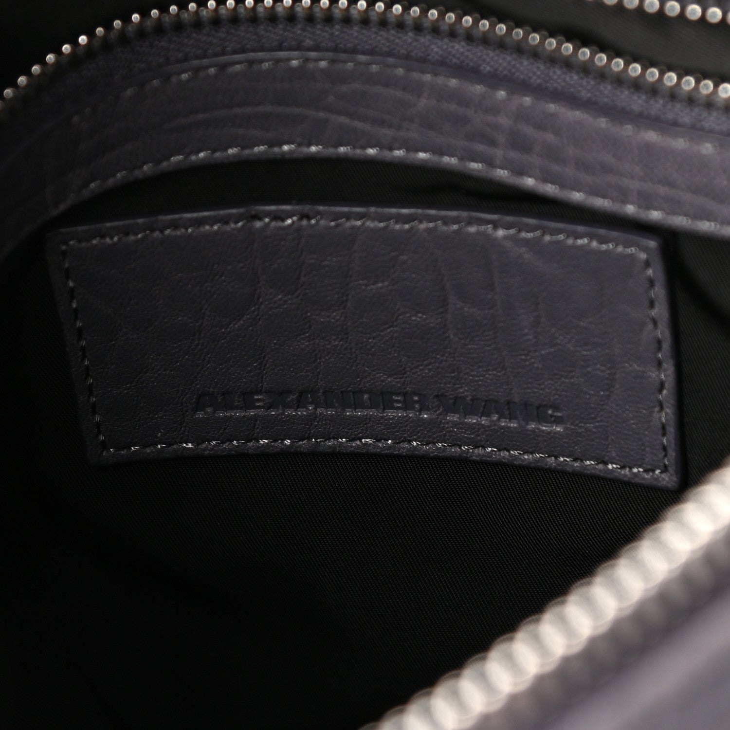 Alexander Wang Pebbled Lambskin Rocco Tundra Silver Hardware 6 of 8