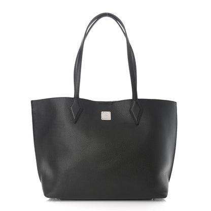 MCM Grained Calfskin Medium Yris Shopper Tote Black 4 of 11