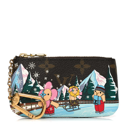 Louis Vuitton Monogram 2023 Christmas Animation Alpine Key Pouch Pink 1 of 7