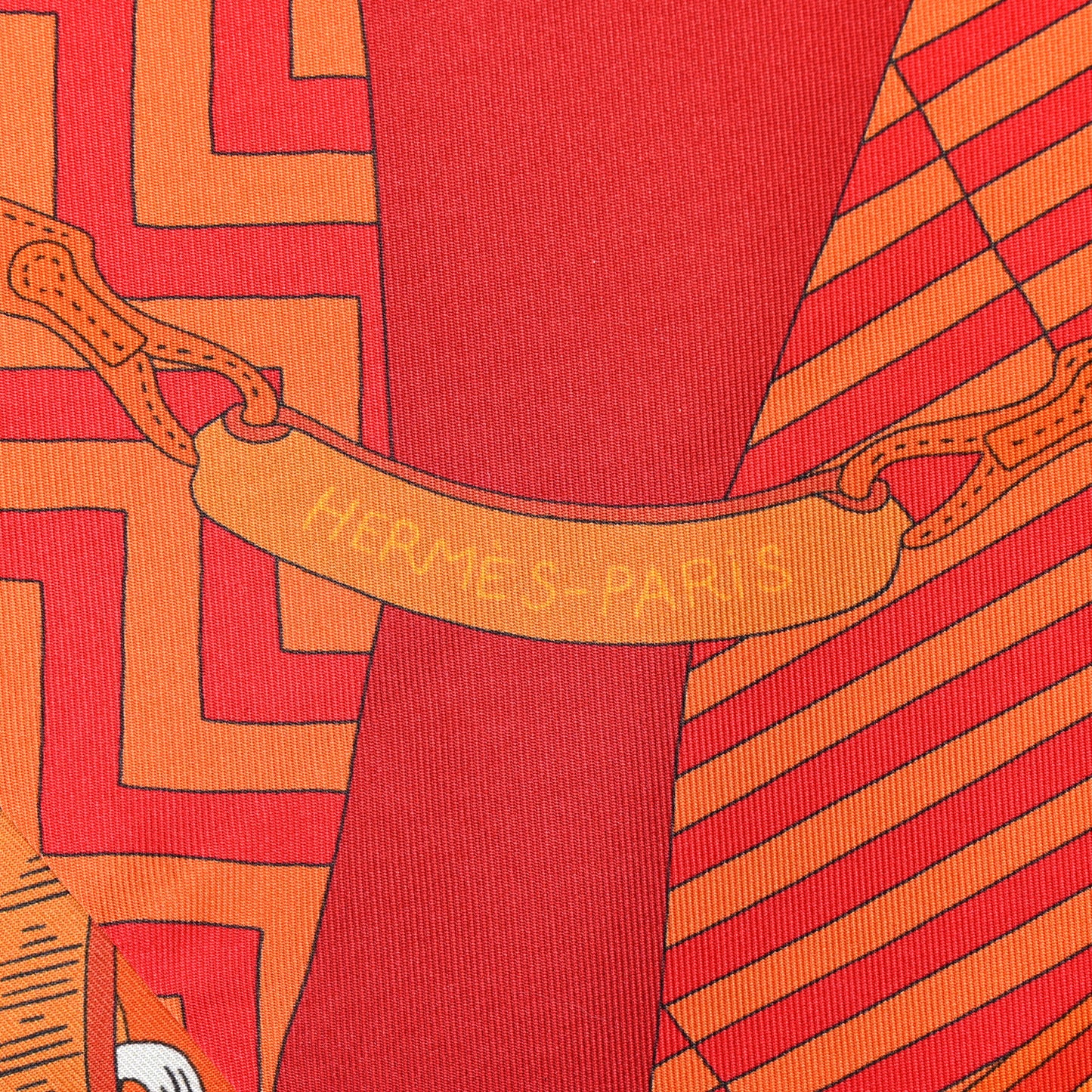 Silk Bouquets Selliers Maxi Twilly Orange Rouge Viel Or