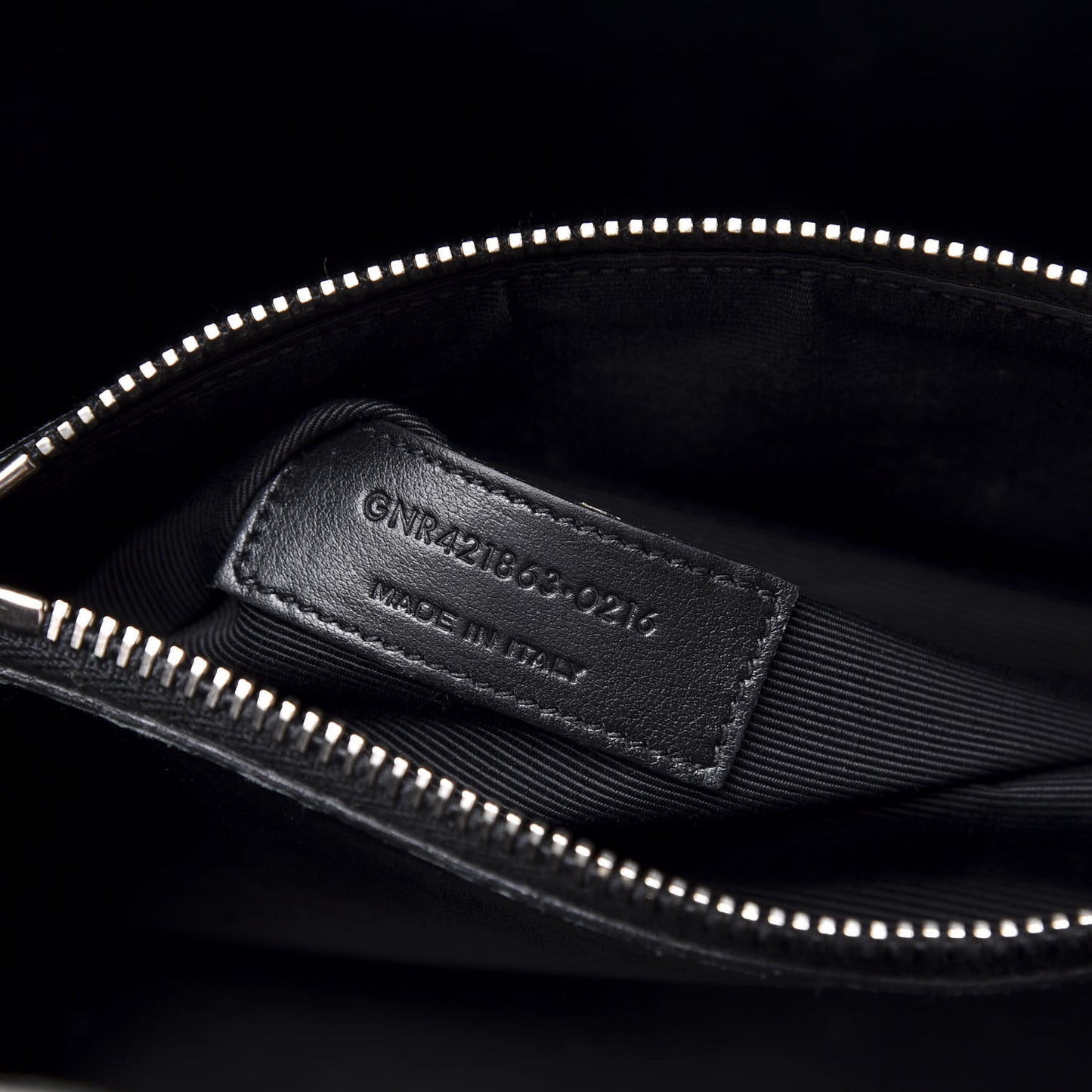 Grained Calfskin Baby Sac De Jour Black