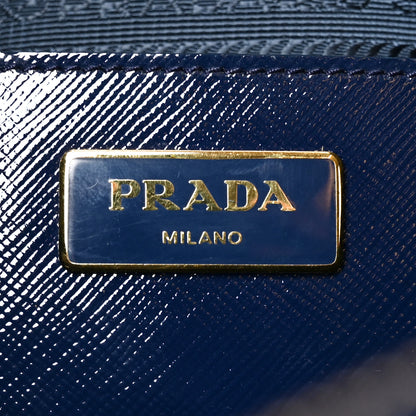 Prada Saffiano Vernice Medium Open Promenade Tote Royal 6 of 9