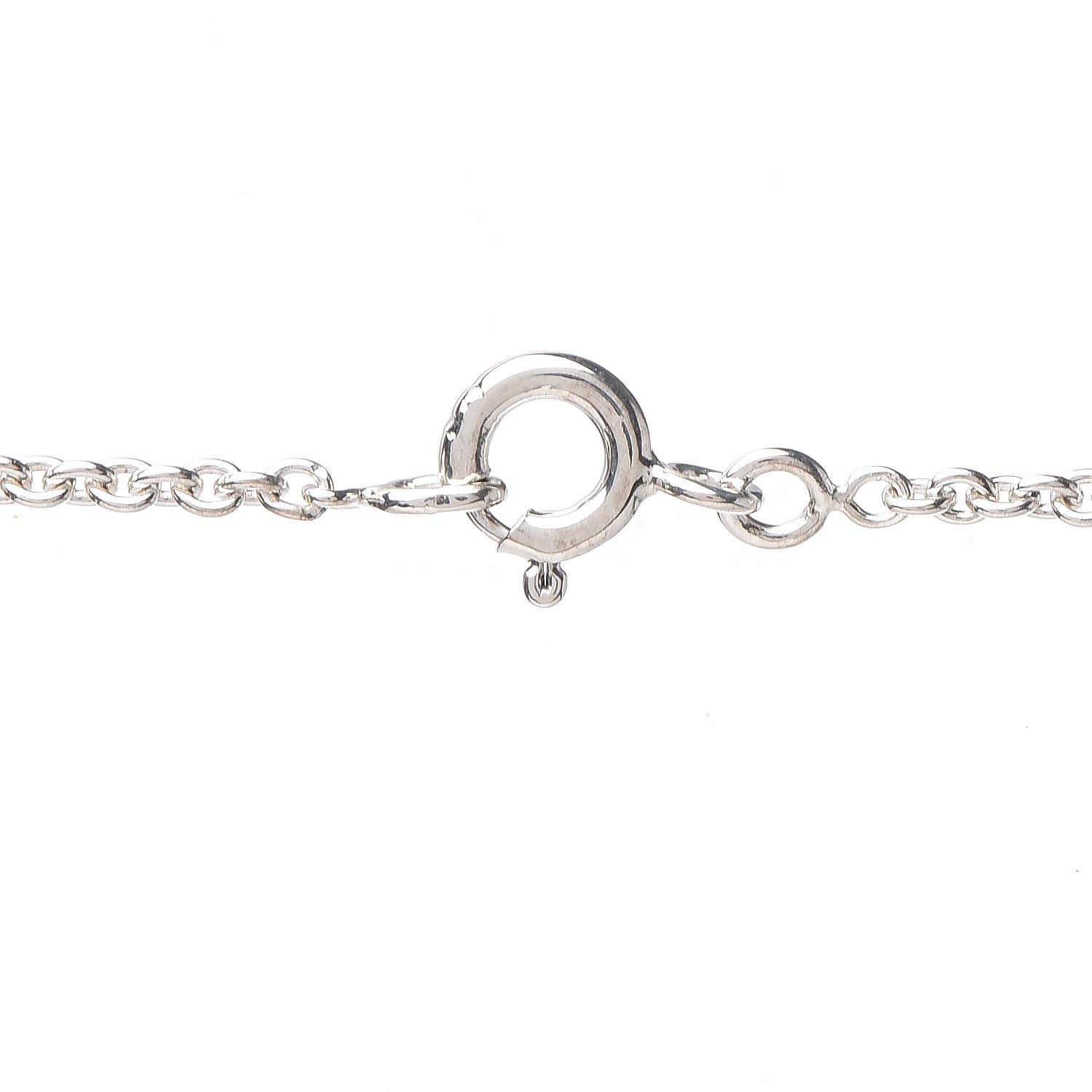 Hermes Sterling Silver PM Galop Pendant Necklace 6 of 9
