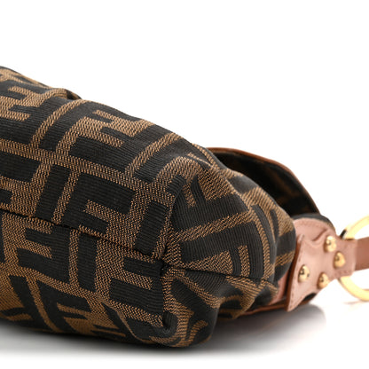 Fendi Zucca Cuoio Lucido Small Chef Shoulder Bag Tobacco Bois de Rose 10 of 12