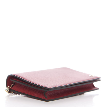 Gucci Dollar Calfskin Medium Betty Chain Wallet Tabasco 3 of 9