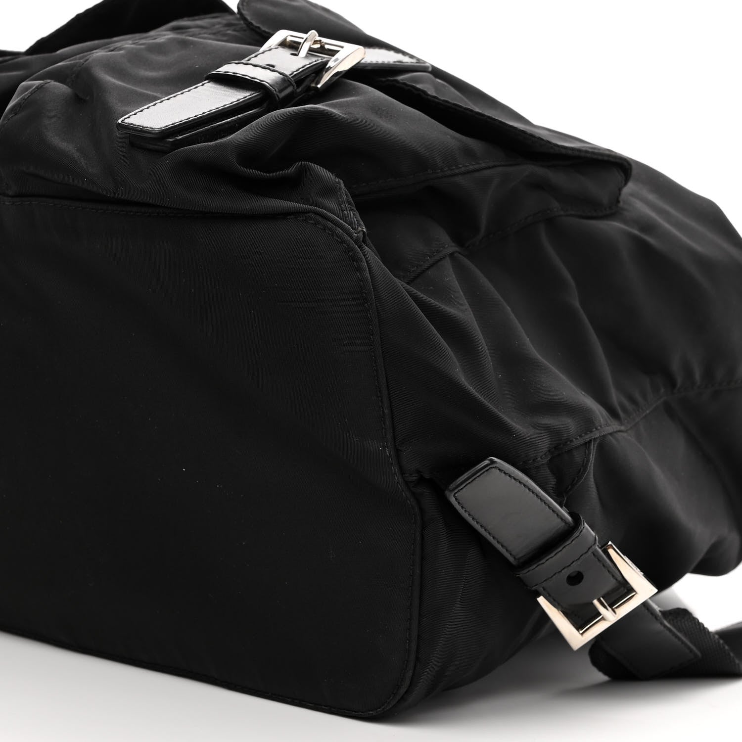 Prada Tessuto Nylon Vitello Backpack Black 9 of 9