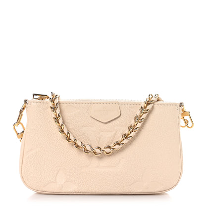 Louis Vuitton Empreinte Monogram Giant Multi Pochette Accessories Mini Pochette Cream 1 of 9
