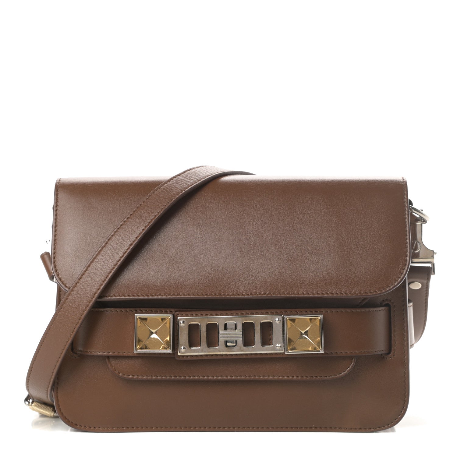 Proenza Schouler Smooth Calfskin Mini PS11 Classic Shoulder Bag Hazelnut 1 of 14