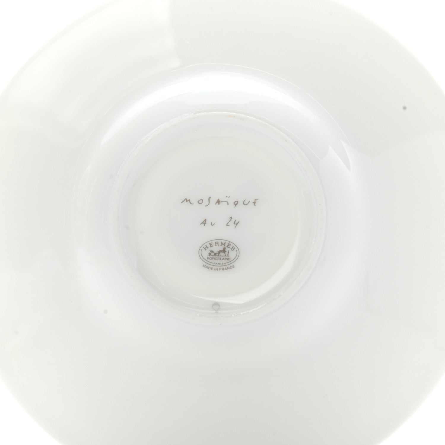 Hermes Porcelain Mosaique au 24 Coffee Cup and Saucer Set of 2 7 of 11