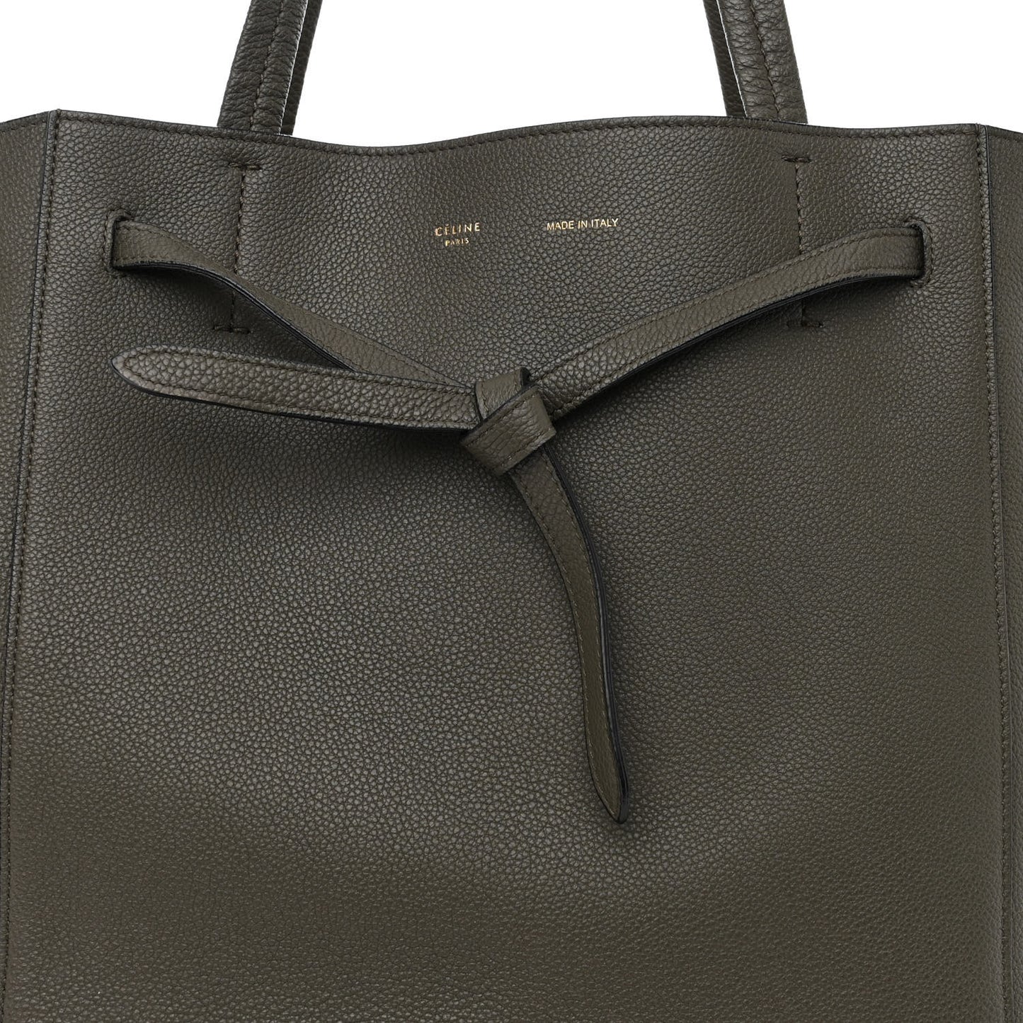 Soft Grained Calfskin Small Belt Cabas Phantom Taupe