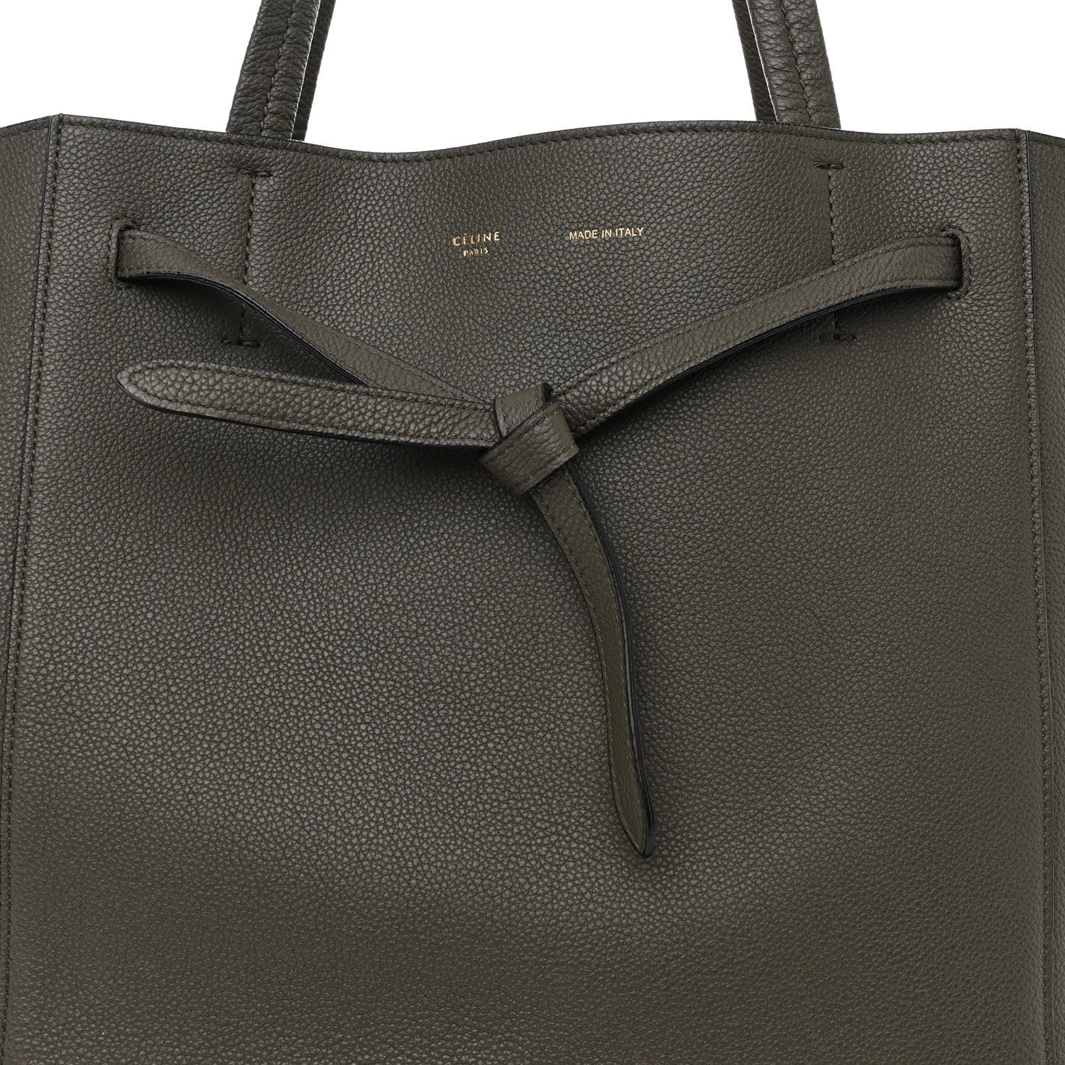 Celine Soft Grained Calfskin Small Belt Cabas Phantom Taupe 9 of 17