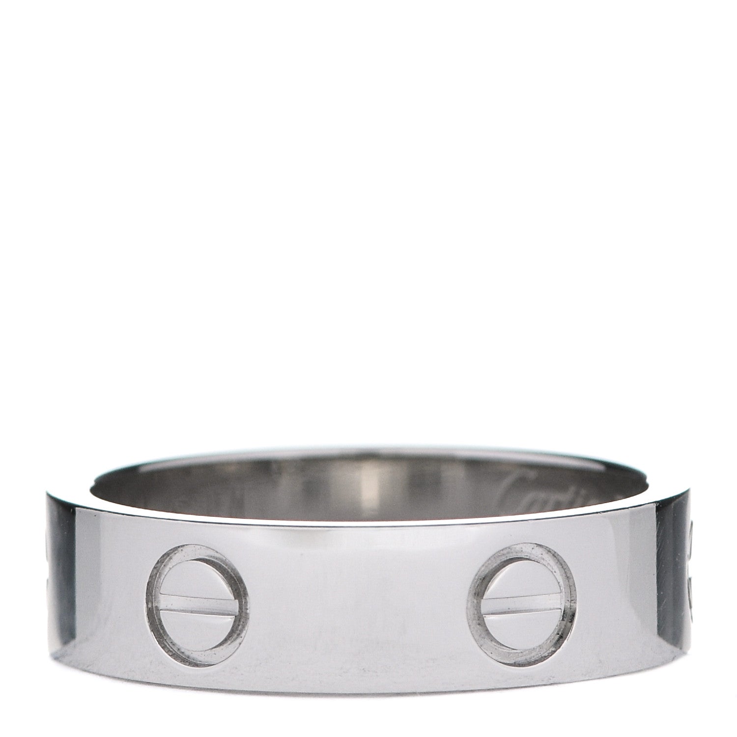 Cartier Platinum 5.5mm LOVE Ring 57 8 3 of 5