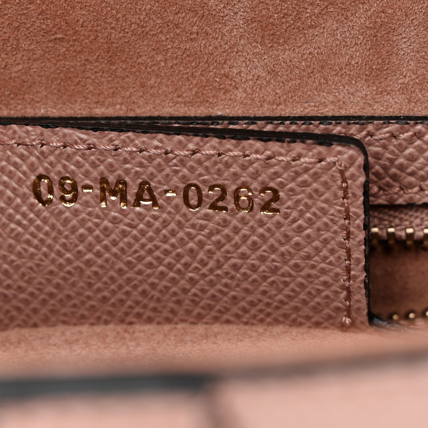 Grained Calfskin Saddle Bag With Strap Blush