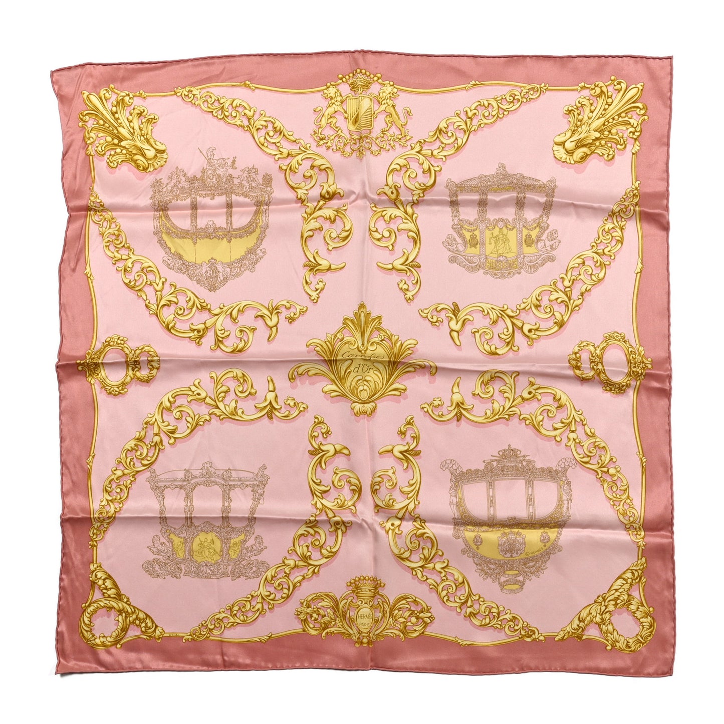 Silk Carrosses D’Or Scarf 90