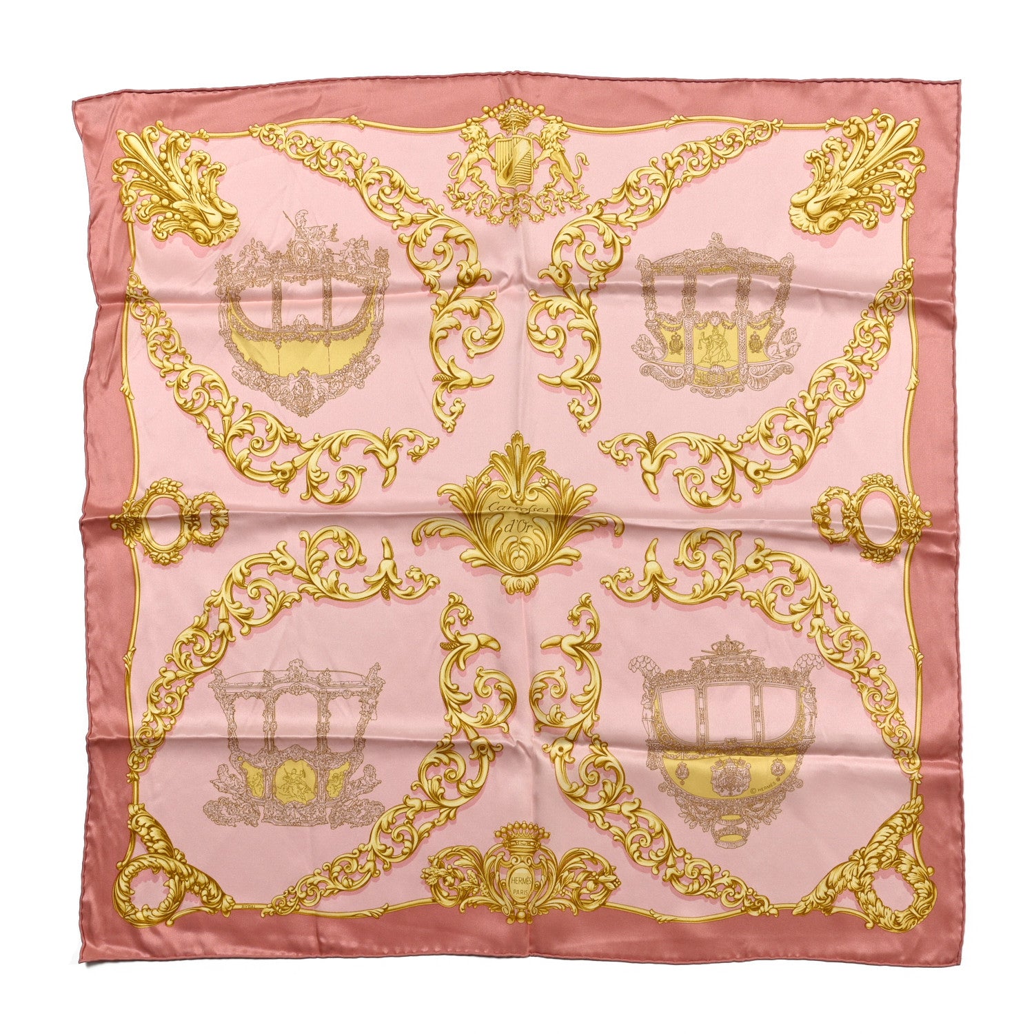 Hermes Silk Carrosses D’Or Scarf 90 1 of 3