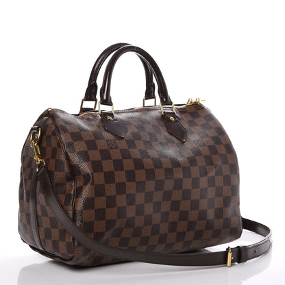 Louis Vuitton Damier Ebene Speedy Bandouliere 30 3 of 17