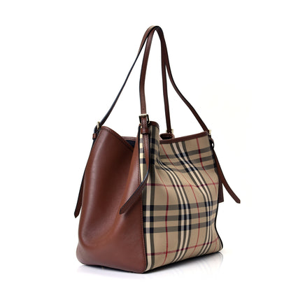 Burberry Horseferry Check Small Canterbury Tote Honey 2 of 4