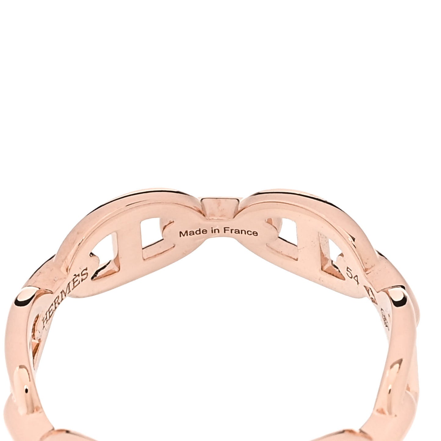 18K Rose Gold PM Chaine d'Ancre Enchainee Ring 54 7