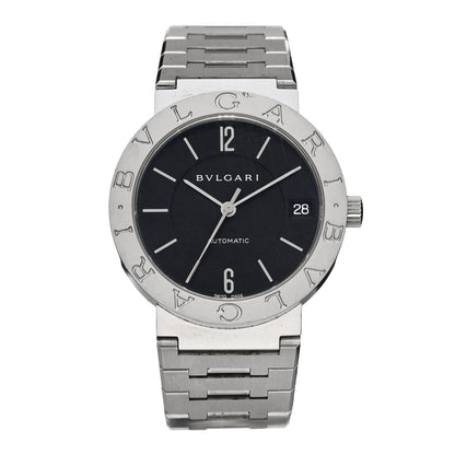 Bulgari Stainless Steel 33mm Automatic Watch Black 1 of 5
