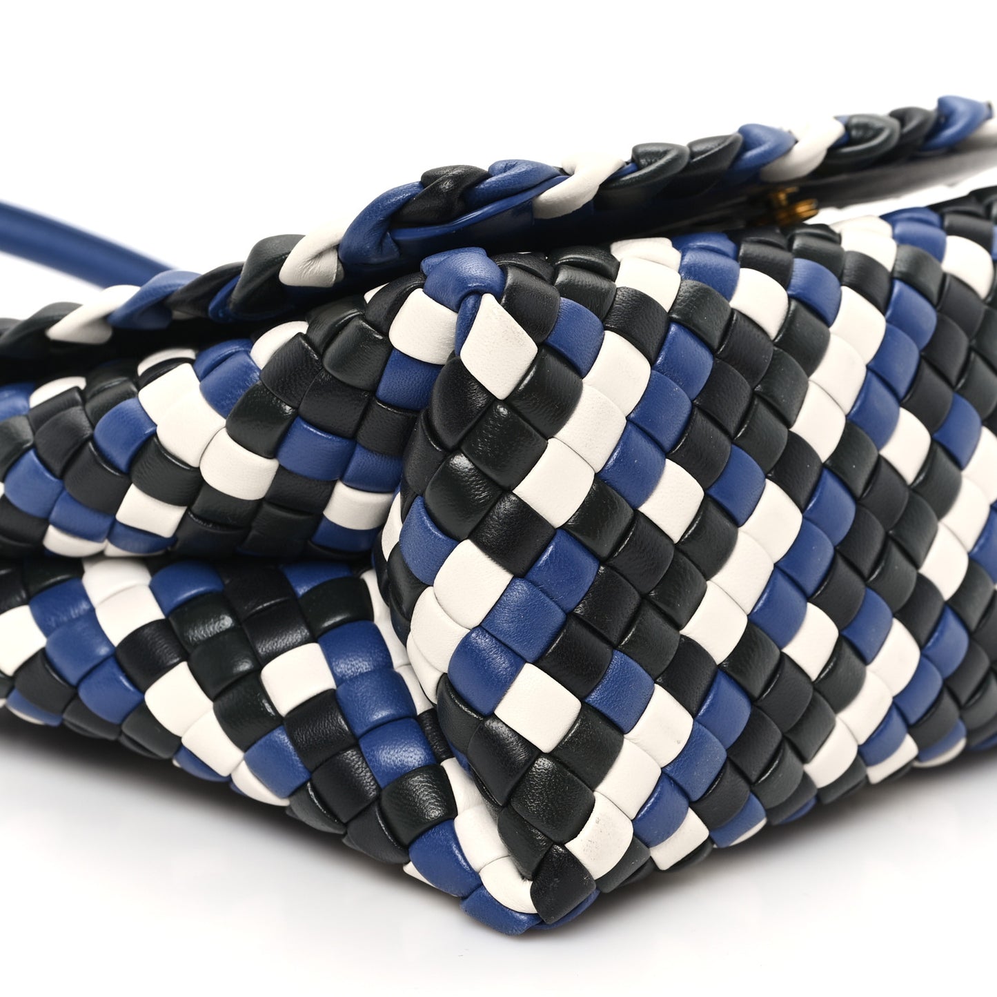 Nappa Intrecciato Patti Top Handle Bag  Cruise Multicolor