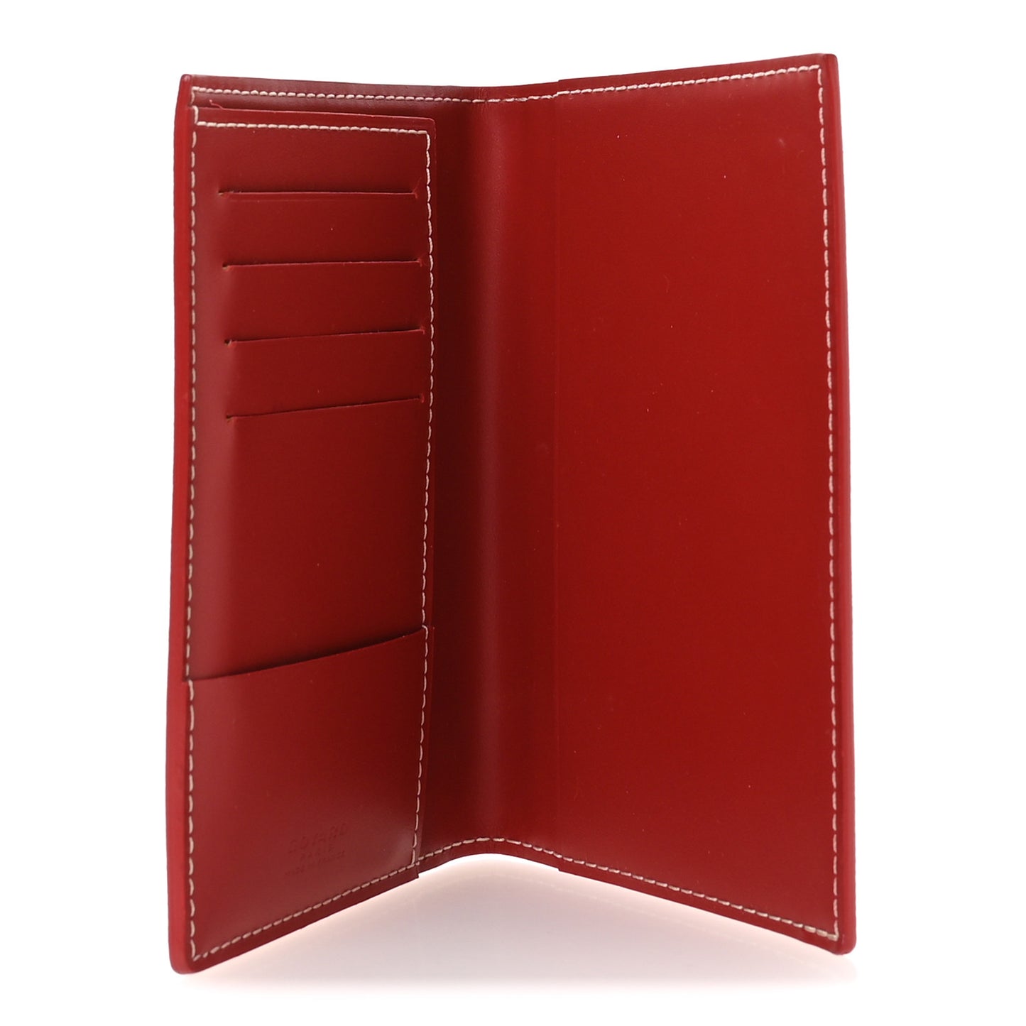 Goyardine Grenelle Passport Wallet Red