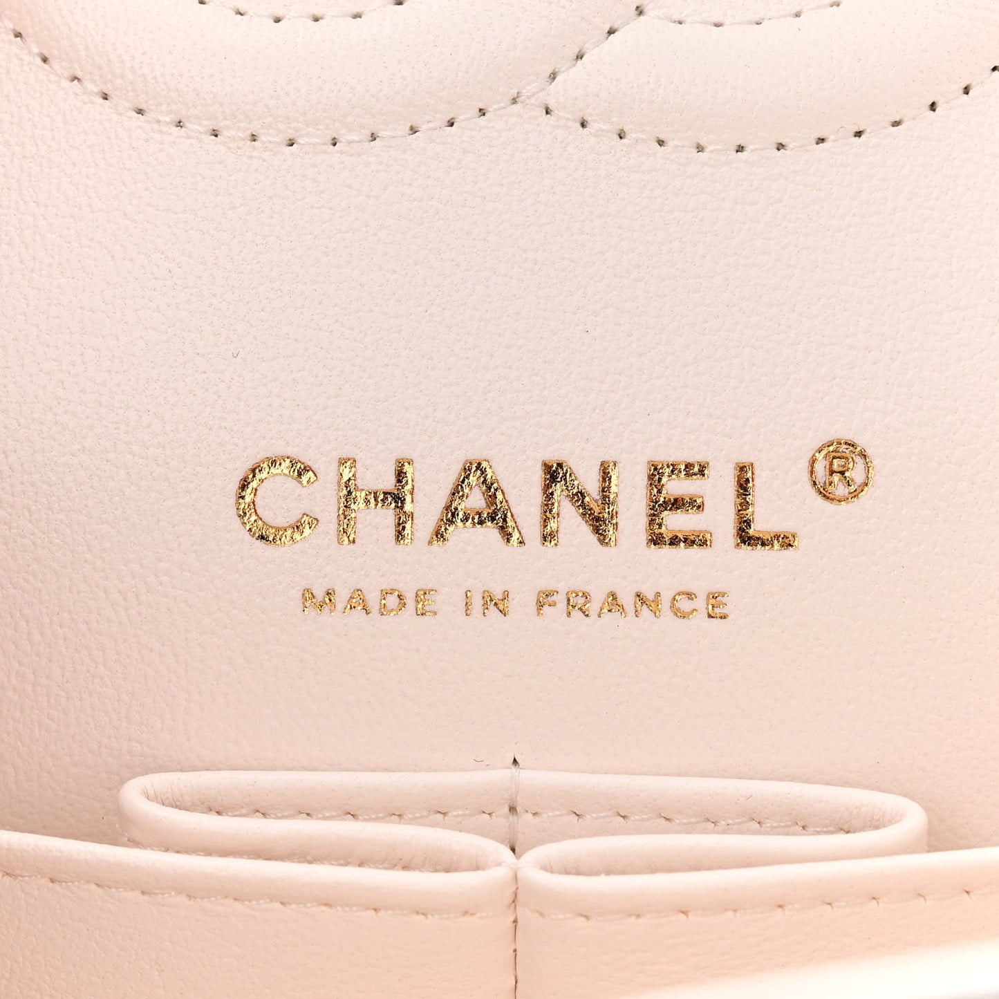 Caviar Quilted Medium Double Flap White