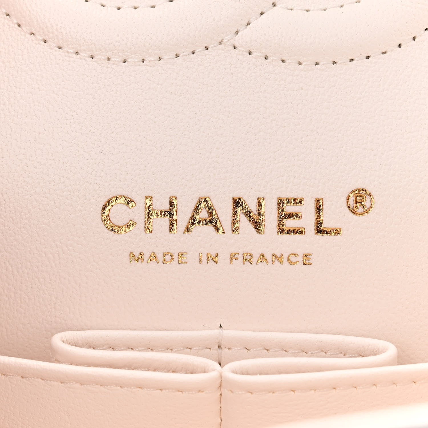 Chanel Caviar Quilted Medium Double Flap White 6 of 10