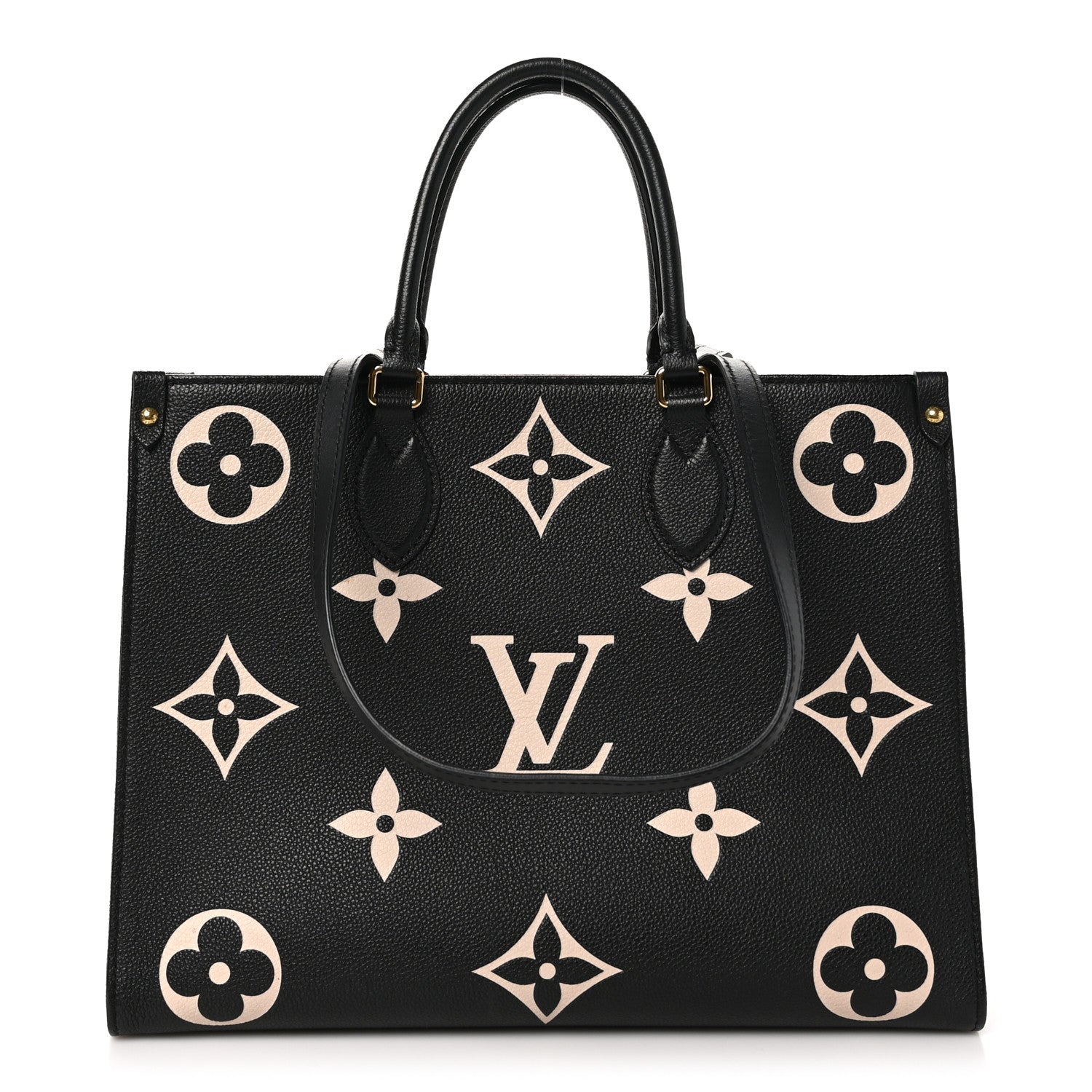 Louis Vuitton Empreinte Monogram Giant Onthego MM Black Beige 1 of 9