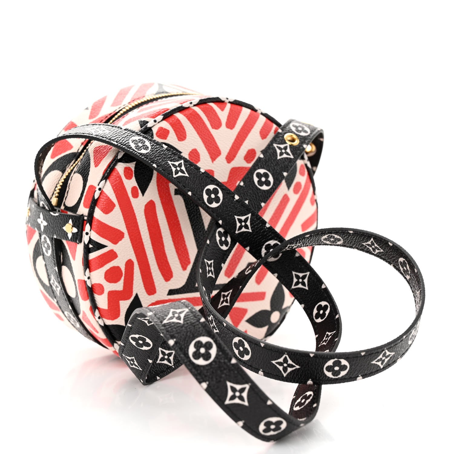 Louis Vuitton Monogram Giant Crafty Boite Chapeau Souple PM Creme Rouge Black 3 of 9