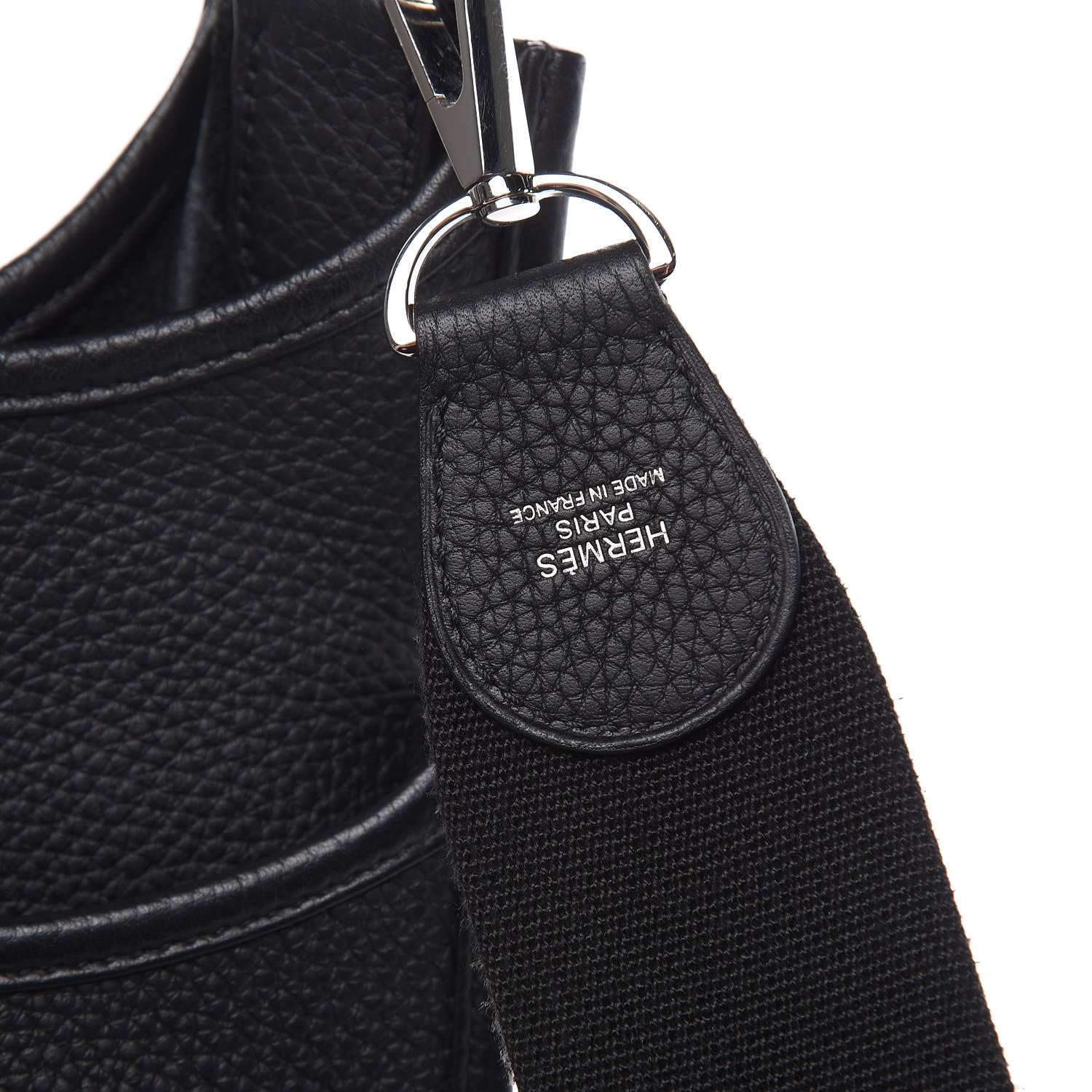 Hermes Taurillon Clemence Evelyne III PM Black 8 of 10