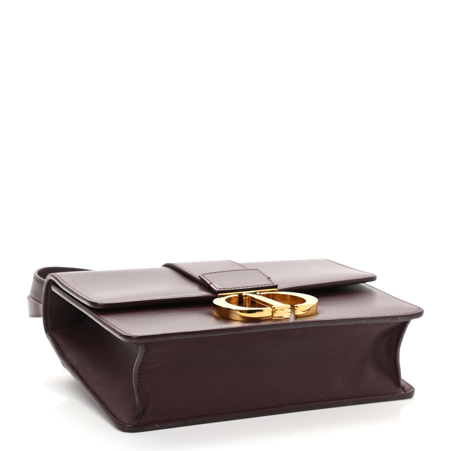 Smooth Calfskin 30 Montaigne Flap Bag Burgundy