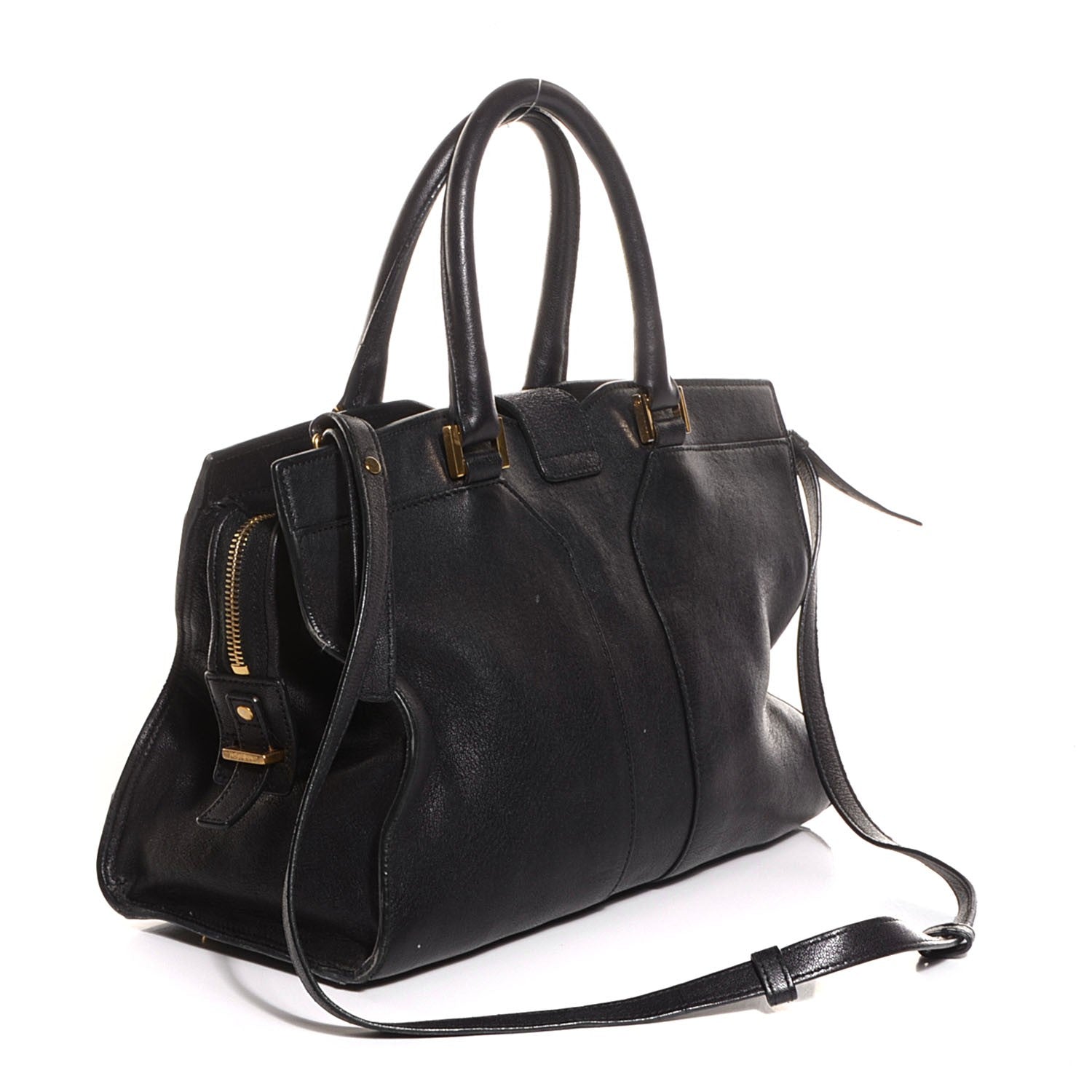 Saint Laurent Sheepskin Small Cabas ChYc Black 3 of 8