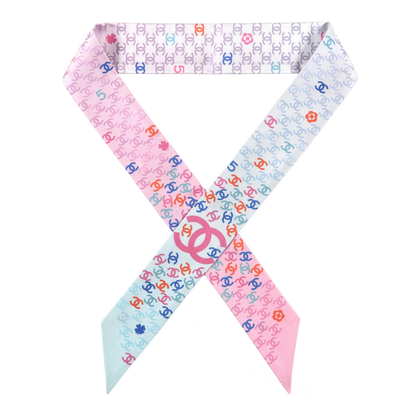 Silk CC Slim Bandeau Pink Light Blue Red