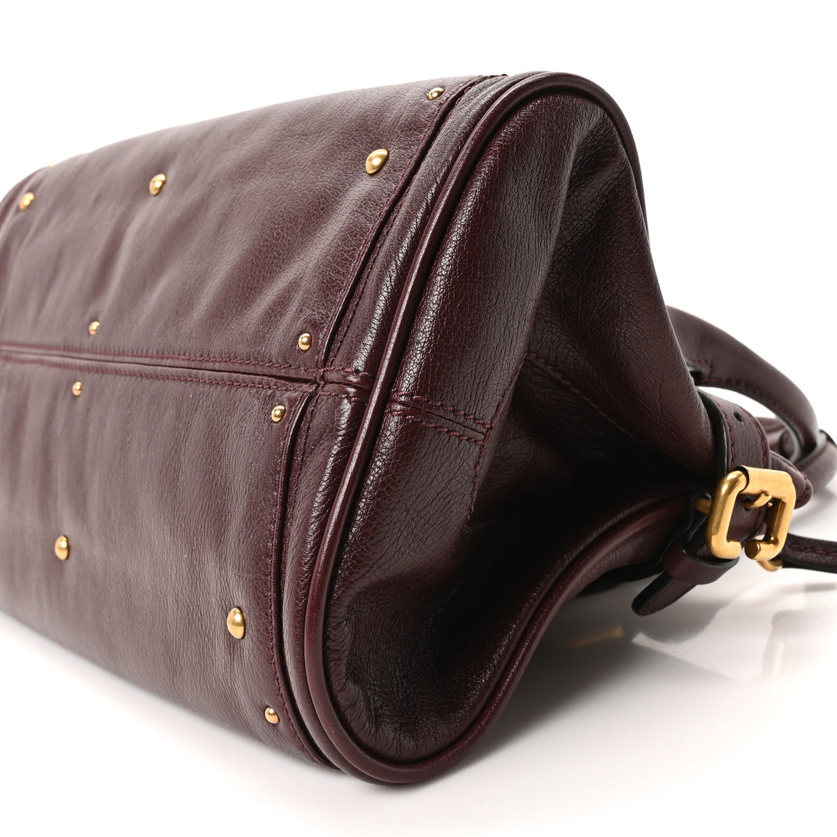 Grained Buffalo Paddington Satchel Crafty Brown