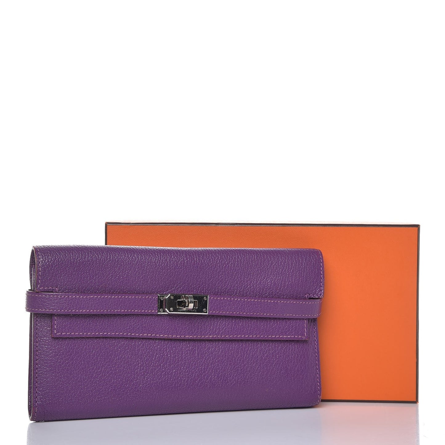 Chevre Mysore Kelly Longue Wallet Violet