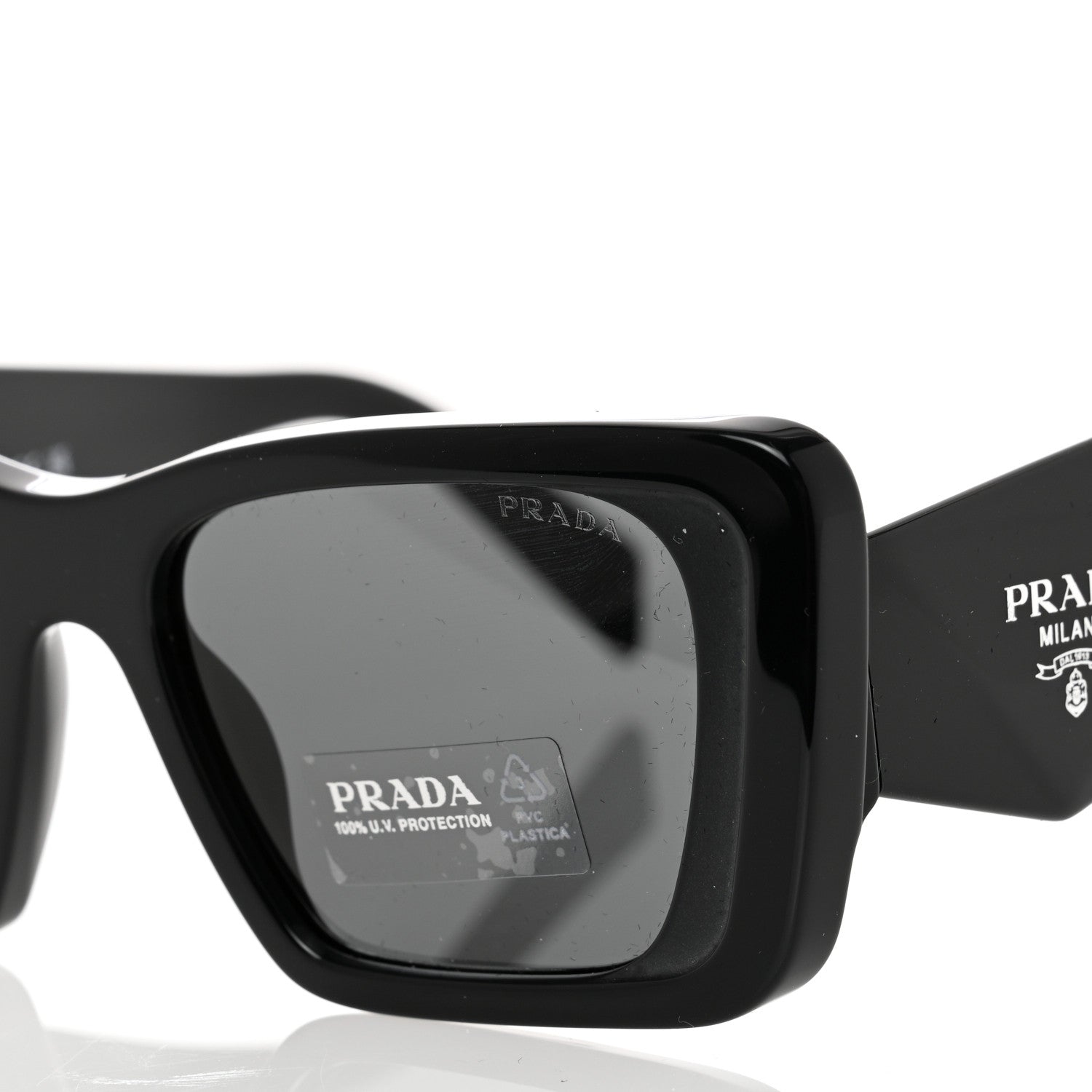 Prada Acetate Symbole Sunglasses SPR 08Y Black 7 of 8