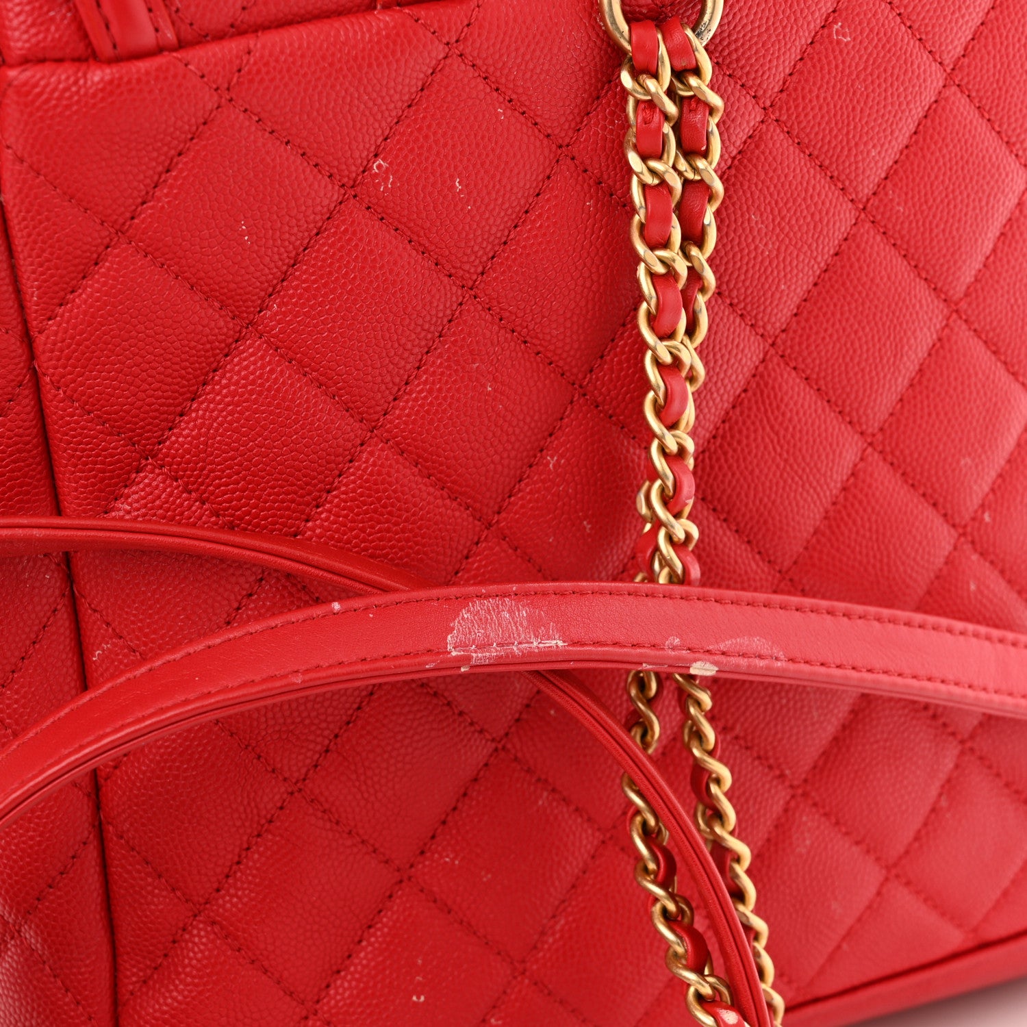 Chanel Caviar Quilted Filigree Backpack Red 15 of 19