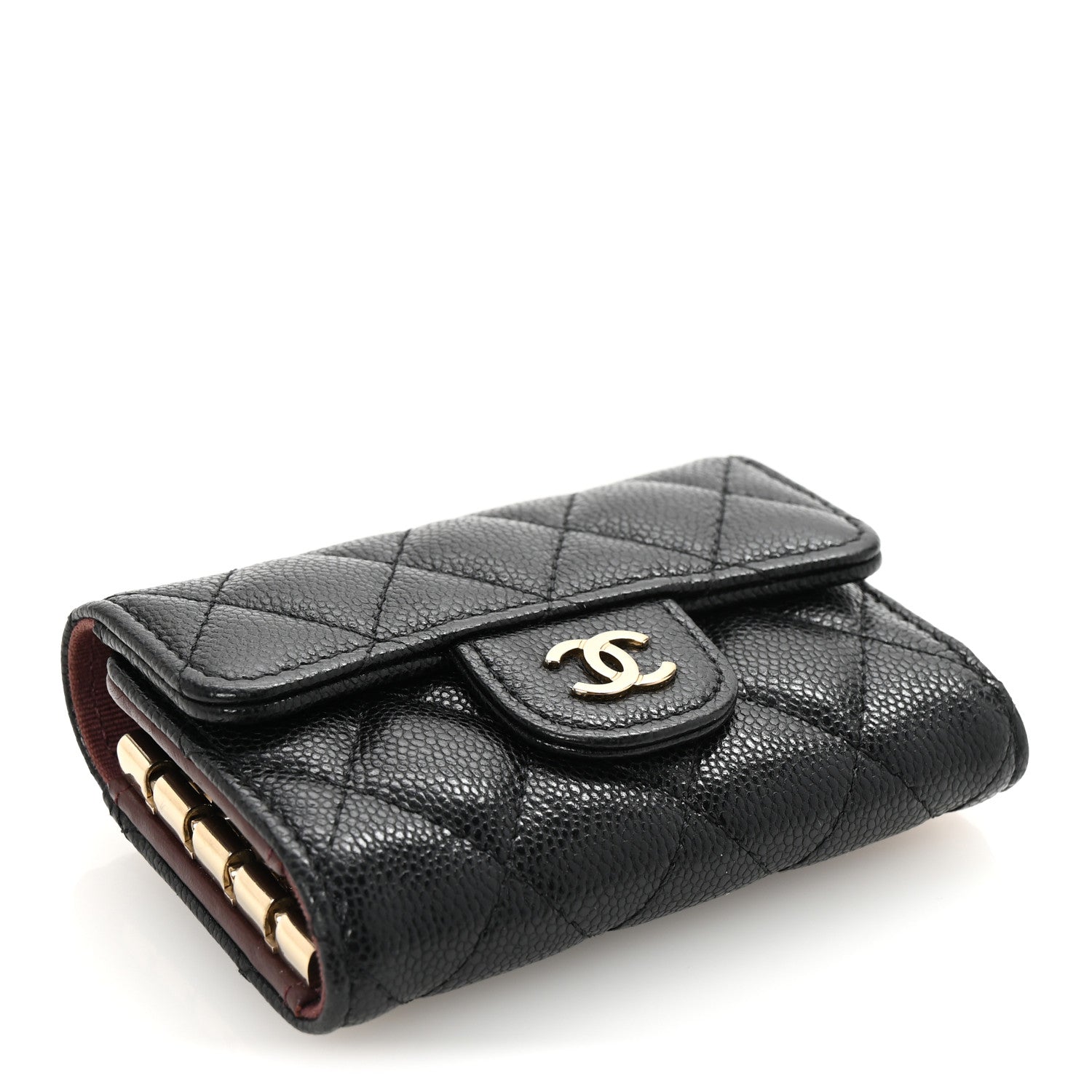 Chanel Caviar Quilted Classic 4 Key Holder Wallet Black 4 of 9