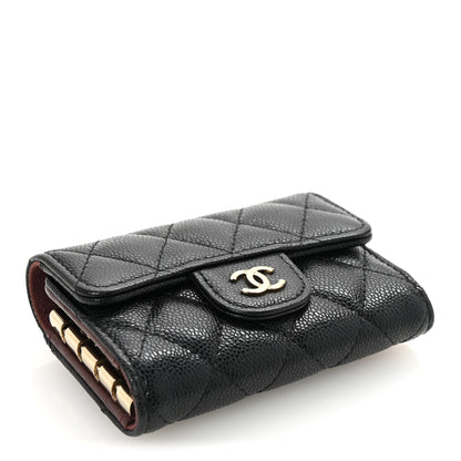 Chanel Caviar Quilted Classic 4 Key Holder Wallet Black 4 of 9