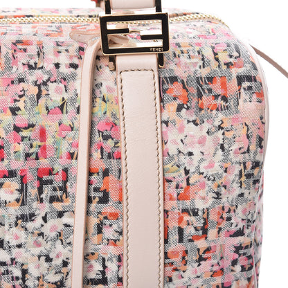 Fendi Zucchino Vitello Floral Forever Boston Rosa Papaya Rosa Confetto 12 of 16