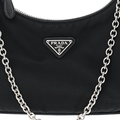 Prada Nylon Re-Edition 2005 Shoulder Bag Black 11 of 15