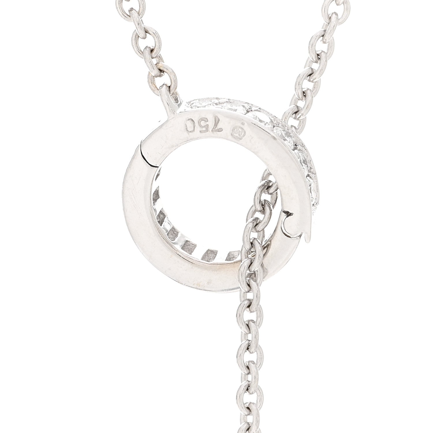 Mikimoto 18K White Gold Diamond Black South Sea Pearl 10mm Pearls In Motion Lariat Necklace 4 of 4