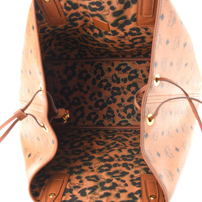 MCM Visetos Reversible Shopping Tote Cognac 7 of 19