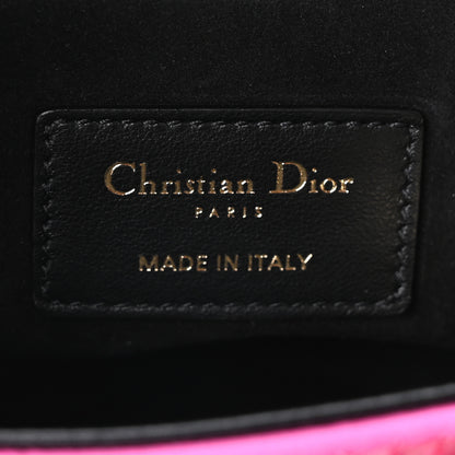 Christian Dior Canvas Sequin Beaded Embroidered Butterfly Lady D-Joy Pink Multicolor 6 of 9